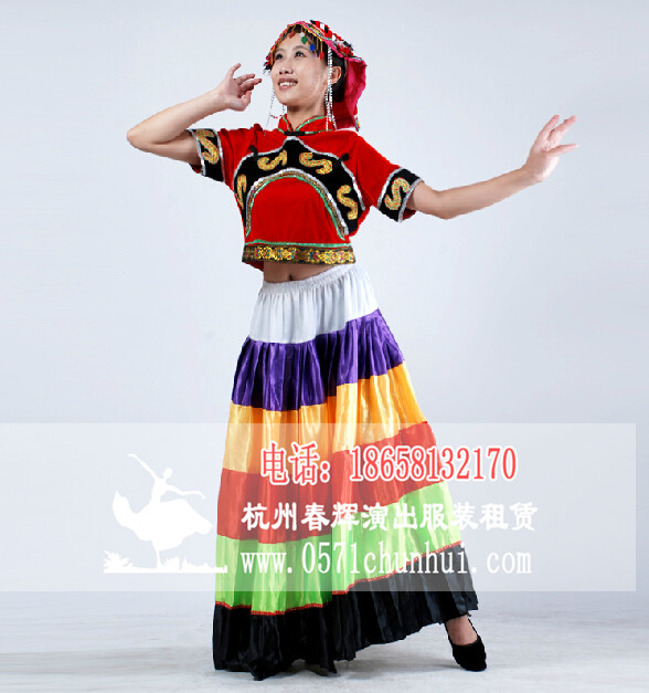 云南民族服装 彝族民族服装 彝族舞蹈服