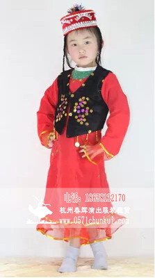 儿童新疆维吾尔族服装 女生