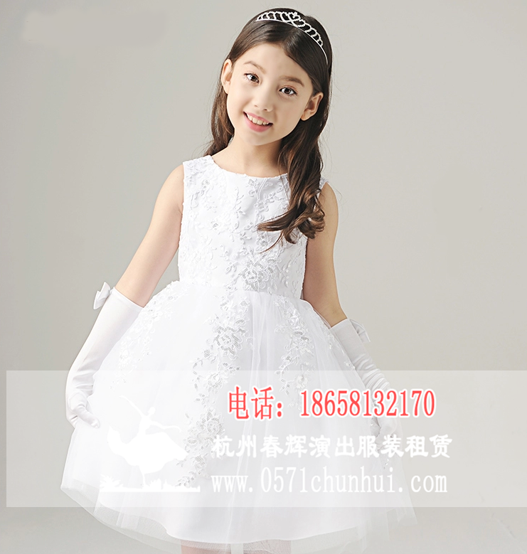 儿童白色蓬蓬裙